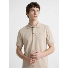Discovery Expedition Bej Pamuk Karışımlı Polo T-Shirt D6SM-TST3801