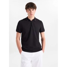 Altınyıldız Classics Siyah Erkek Slim Fit Polo T-Shirt ACE091262930