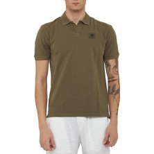 Blauer Haki Erkek Regular Fit Logo Baskılı Polo T-Shirt 26SBLUT02291-60H Harvey