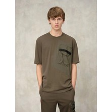 Blauer Haki Erkek Relaxed T-Shirt 26SBLUH02012-60H Tıde