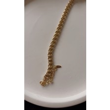Liva Accessories Altın Kaplama Vıp Tasarım Kararmayan Altın Renkli Merdiven Bileklik