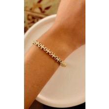Liva Accessories Solena - Altın Kaplama Zarif Taşlı Bileklik