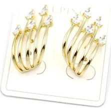 Ata Store Taşlı Küpe - 14K Altın
