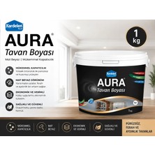 Kardelen Tavan Boyası  Mat Beyaz Aura Mükemmel Kapatıcılık 1 kg
