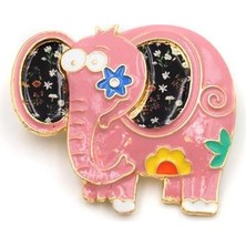 Royaleks Fil Broş - Pembe — Renk: Pembe
