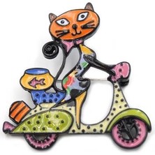 Royaleks Kedi Broş - ÇOK RENKLİ — Renk: ÇOK RENKLİ