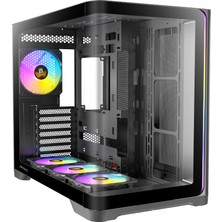 Antec C5 Curve Argb Black 4X120MM Argb Fanlı Temperli Camlı Mid Tower Gaming (Oyuncu) Kasası