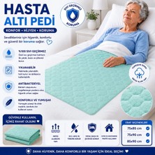 Ata Exclusive Fabrics Abso 5 Katlı Yıkanabilir,emici,sıvı Geçirmez Hasta Altı BEZI(75X85 Cm)