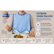 CDE Hasta Bakım Önlüğü Yetişkin Yemek Önlüğü Sıvı Geçirmez Yıkanabilir Yaşlı Bakım Önlüğü