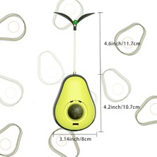 Ozcmax Avokado Şeklinde Kedi Naneli ve Mama Hazneli Keedi Oyuncağı