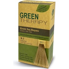 Green Therapy 9.1 Küllü Sarı Krem Saç Boyası Amonyaksız Özellikleri ile Canlı Renkler Sunar
