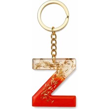 Turuncu Gold Z Harf Anahtarlık