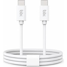 Bix BX-UC02C 60W Type-C To Type-C Hızlı Şarj ve Data Kablosu 1.2 Metre