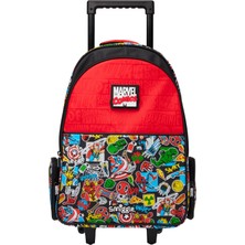 Smiggle - Marvel Çekçekli Işıklı Tekerlekli Çanta