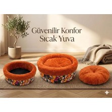 Ned 50 cm Yuvarlak Kedi Yatağı-