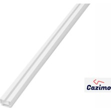 Cazimo Pvc Tekli Perde Rayı Korniş Sistemi Ölçü Seçenekli Tavan Kornişi