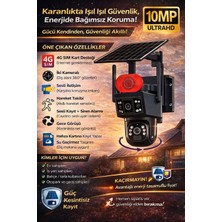 Linas 4g-Solar Panelli Full Hd 2 Kameralı Güvenlik Kamerası