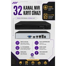 32 Kanal Nvr Ip  Xmeye Kayıt Cihazı