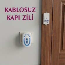 Direkstoktan Kablosuz Zil Seti - Tak Çalıştır, 100 Metre Etki Alanı -Zil Kısmı 220V Prize Takmalı / Wireless Door Bell