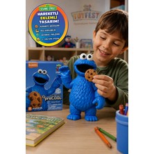 Toyfest Susam Sokağı Kurabiye Canavarı Blokees Sesame Street Blokees Cookie Monster Figür Model Kit 13 cm