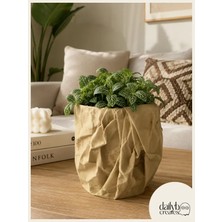 Dekoratif Kese Kağıdı Saksı-Bitki,Çiçek,Kaktüs ve Sukulent Saksısı- Modern Tarz Saksı