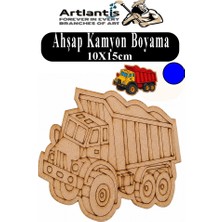 Artlantis Ahşap Boyama Araçlar 1 Adet 10X15CM Taşıtlar Boyama Figürü Etkinlik Çoçuk Gelişim Motor Beceri Kreş Anasınıfı