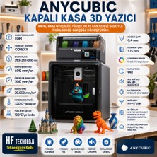 Anycubic ‎abs (Asa, Petg, Pla, Tpu Malzeme Türlerinin Kullanıldığı)-Kobra S1 Combo Kapalı Kasa Hızlı 3D Yazıcı