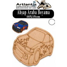 Artlantis Ahşap Boyama Araçlar 1 Adet 10X15CM Taşıtlar Boyama Figürü Etkinlik Çoçuk Gelişim Motor Beceri Kreş Anasınıfı