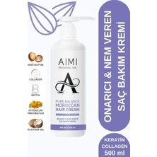 Aimi Moroccan Pure Balance Onarıcı Ve Nem Veren Saç Bakım Kremi 500 ml