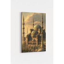 HonataDizayn Geleneksel Camii Tasarımlı Estetik Duvar Dekorasyonu Kanvas Tablo