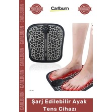 Carlburn #tens Portatif Kompakt Tasarım Şarj Edilebilir Profesyonel Ayak Masaj Pedi Ev Tipi Ayak Tens Cihazı