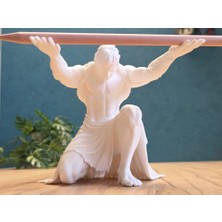 By Ektiren Atlas Mitolojik Heykel Kalemlik Dekoratif Biblo