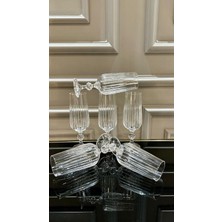 Vakıf Home Kristal Ayaklı Kesme El Işi Çubuk Model Kahve Yanı Su Bardağı