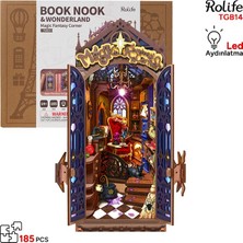 Rolife TGB14 Magic Fantasy Corner Kitap Köşesi Book Nook Dıy Minyatür Maket Modelseti Mini Dollhouse 3D Model Kit Detaylı Dekoratif Hobi Seti 3D Puzzle Tiny House