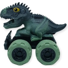 Aycer Sürtmeli Dinazor Arabalar 12 cm - H-20 - Stegosaurus - Yeşil (Lisinya)