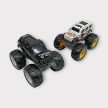 Aycer Mini Off-Road Araçlar 2'li - Siyah Beyaz (Lisinya)