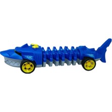 Aycer Köpekbalığı Araba - Otomatik Hareketli Sesli Işıklı 32 cm - Mavi Köpekbalığı (Lisinya)