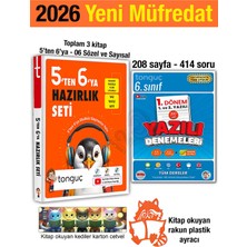 Tonguç Akademi 5'ten 6'ya Hazırlık Seti 2026 4 Kitap Yaz Tatili 5. Sınıf Tekrar 6. Sınıf Konu ve 1. Dönem Deneme