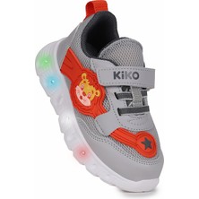 Kiko Kids Puff Cırtlı Işıklı Faylon Taban Erkek Çocuk Spor Ayakkabı