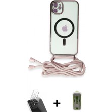 Marsilyan™- iPhone 11 Kılıf Eksen Özel Seri - Siyah Joko Magic 5d Hayalet Cam + Kamera Lens Koruma Cam - Sf