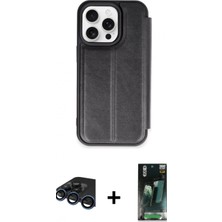 Marsilyan™- iPhone 15 Pro Max Kılıf Zirve Yansıma Serisi - Şeffaf 360 Full Body Arka Koruyucu + Raze Metal Kamera Lens - Lt