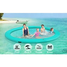 Funwater Şişme Fileli Iskele Platformu Tekne Arkası Rıhtım 3 Metre 8 Kişilik 1 Yıl Garanti
