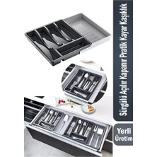 Kitchen Dream Sürgülü Açılır Kapanır Pratik Kayar Kaşıklık, Ayarlanabilir Kaşıklık, Açılık Kapanır Kaşıklık