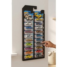My Kids Room Ahşap 20 Araba Sergileme Rafı Siyah Renkli Regular Kart Standı Kolay Montaj