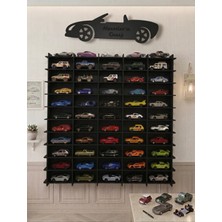 My Kids Room 50 Araç Kapasiteli Isimli Araba Rafı - Dekoratif Çocuk Odası Oyuncak Organizer(Hotwheels ve Matcbox Arabaları Için Uygundur)