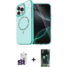 Marsilyan™- iPhone 16 Pro Max Kılıf Kıvılcım Form Prime - Siyah 360 Mat Full Body Arka Koruyucu + Titanyum Gri Bilvis Titan Kamera Lens