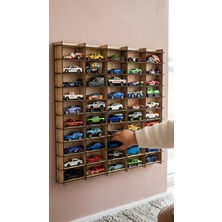 My Kids Room Oyuncak Araba Rafı 1/64  100'LÜ Dekoratif Çocuk Odası Oyuncak Organizer (Hotwheels ve Matcbox Arabaları Için Uygundur)