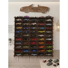 My Kids Room 50 Araç Kapasiteli Isimli Araba Rafı - Dekoratif Çocuk Odası Oyuncak Organizer(Hotwheels ve Matcbox Arabaları Için Uygundur)