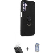 Marsilyan™- Galaxy A14 4g Kılıf Ahenk Klasik Koleksiyonu - Siyah Joko Magic 5d Cam + Kamera Lens Koruma Cam - Sf