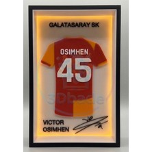 3D Bade | Victor Osimhen | Forma imzalı | Dekoratif | Gece Lambası | Hediye